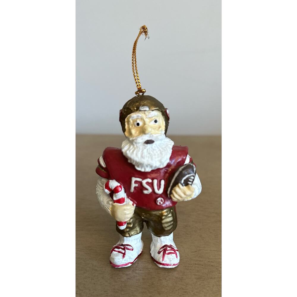 FSU Florida State University Santa Christmas Ornament Seminoles Football
